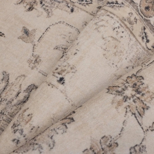 Mrcarpet Vintage Loper Vloerkleed wasbaar Beige/grijs Duux 80x250cm 80 x 250cm