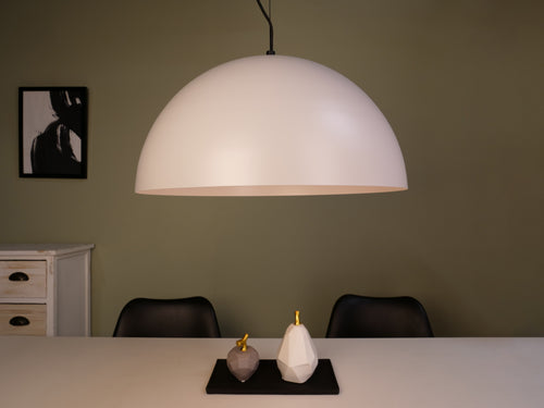 EGLO hanglamp Gaetano 1 - e27 - ø 53,5 cm - grijs/wit