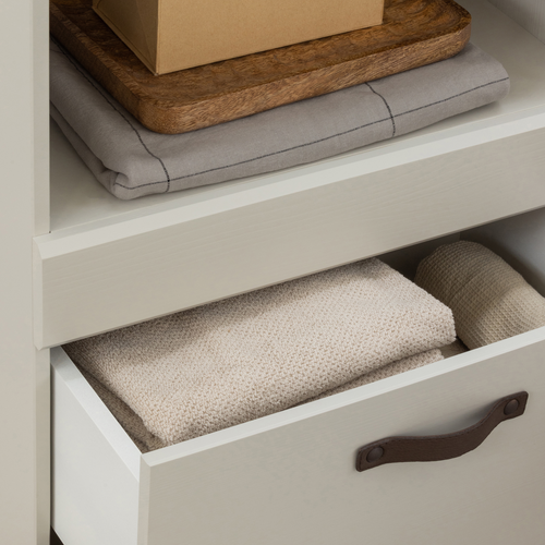 WOOOD boekenkast Bold - Grenen - Sneeuwwit - 215x54x43