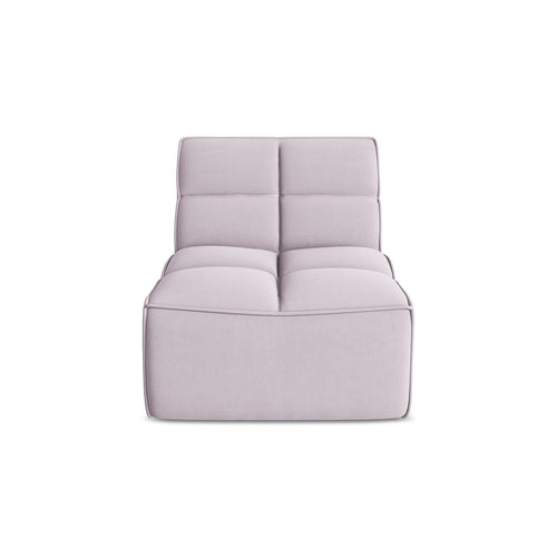 LaMiaSofa Bankmodule midden Belluno - velours - lavendel - 80x93x75