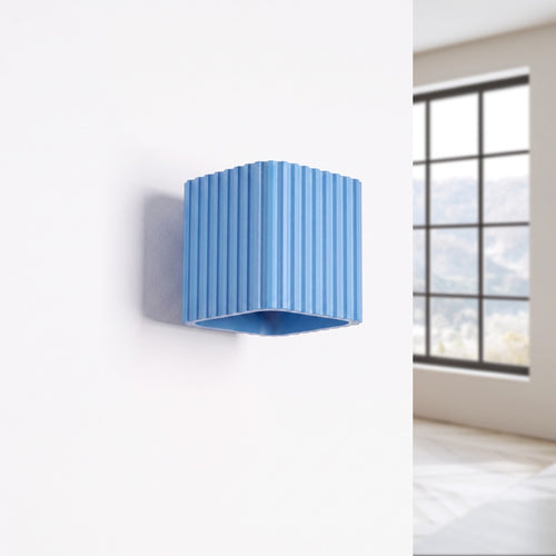Sollux Lighting Wandlamp RIFF azuurblauw G9 - 10x12x10cm