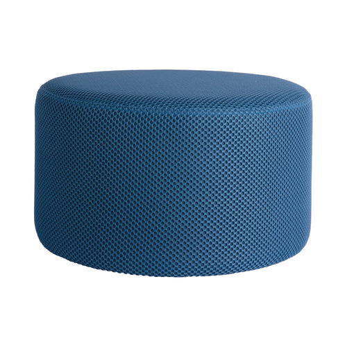 Leitmotiv poef Retro Mesh - blauw - Ø50cm