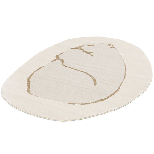 AFK Living vloerkleed Orso - reliëfeffect - beige - 160 x 230 cm