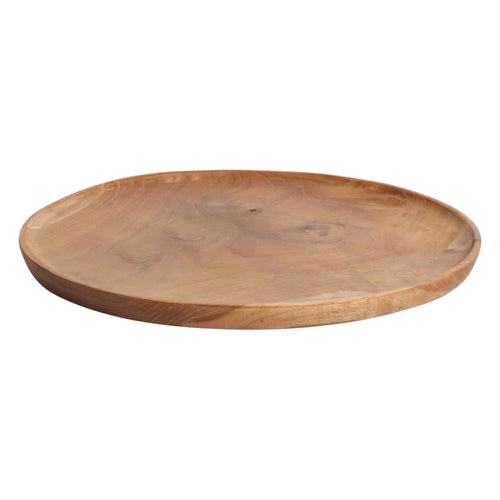 Raw materials decoratief bord - teakhout -  28 cm - vtwonen shop