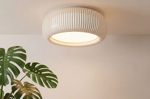 bpskoncept plafondlamp Oblo - beige kunststof - diffuser