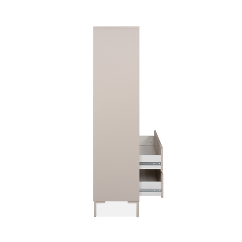 Calicosy - Boekenkast NERIO - beige taal 77,5x40x165 cm