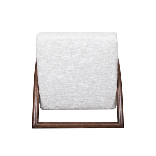 LABEL51 Fauteuil Viggo - Naturel/Walnoot Bouclé - 70x90x74cm