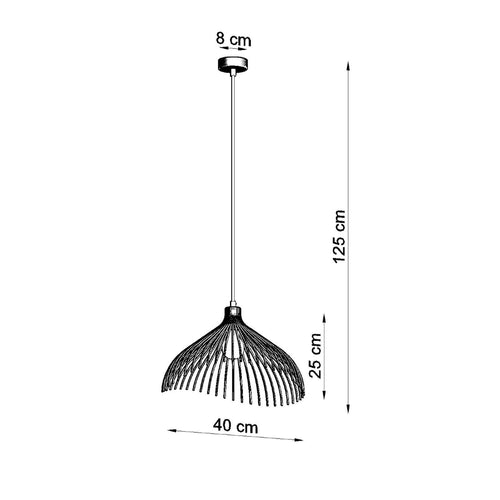 Sollux Lighting Hanglamp UMB wit - 40x40x125cm