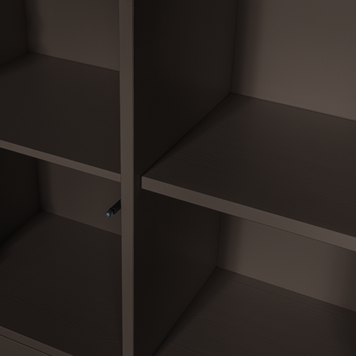 WOOOD opbergkast Merel - Grenen - Middenbruin - 100x200x44 - vtwonen shop