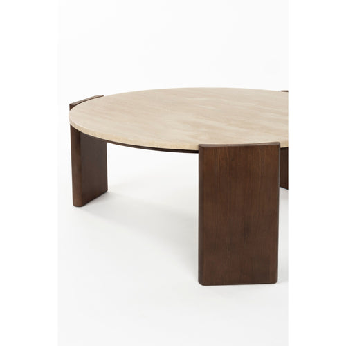 Dutchbone Valcour Salontafel Rond Bruin