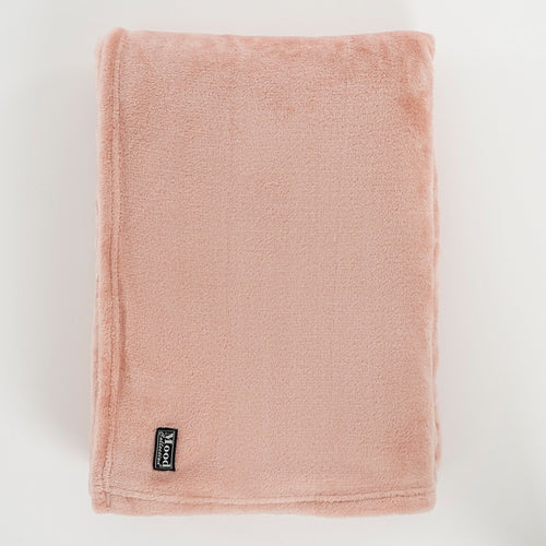 In The Mood Collection Famke Fleece Plaid - L180 x B130 cm - Perzik