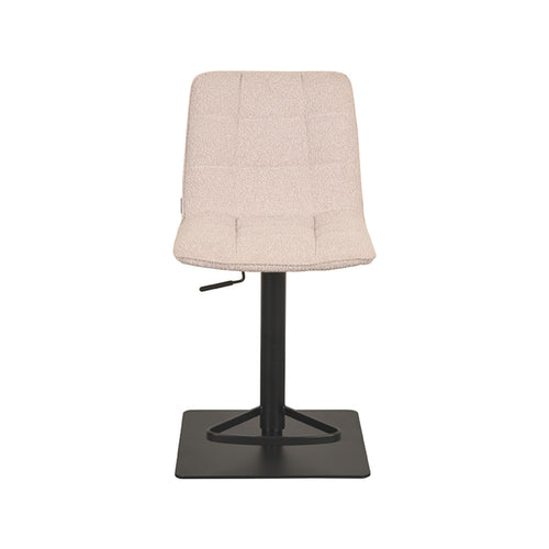 LABEL51 Barkruk Juul - Wit Bouclé - Zithoogte 52–80cm