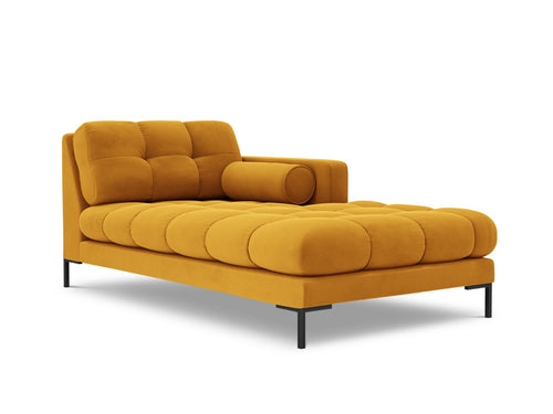 Cosmopolitan Design rechter chaise longue Bali flueel, geel - 185x102x75cm