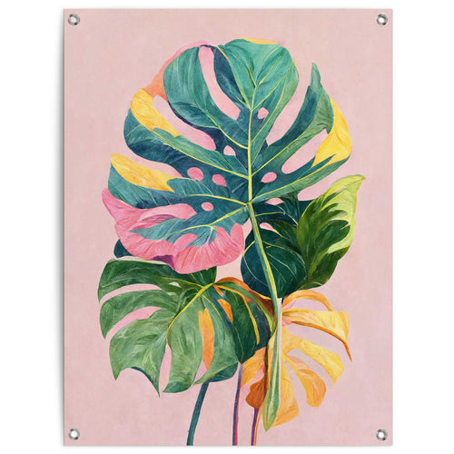 Reinders Summer Leafs tuinposter -  meerkleurig/multi color - tuin - 80x60cm