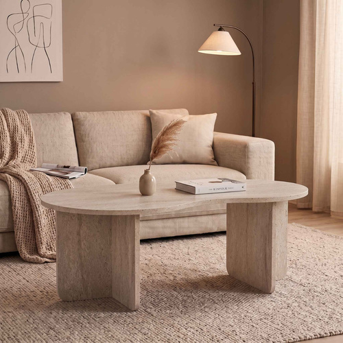 Calicosy - Salontafel MOSS - Donker hout 110x60x40 cm