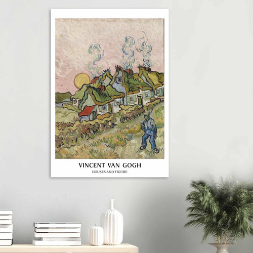 Artfulprints  Vincent van Gogh - Houses and figures   poster A4 21x29.7 cm - vtwonen shop