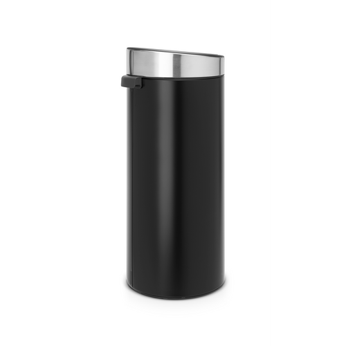 Brabantia Touch Bin New afvalemmer, 30 liter, kunststof binnenemmer - Matt Black