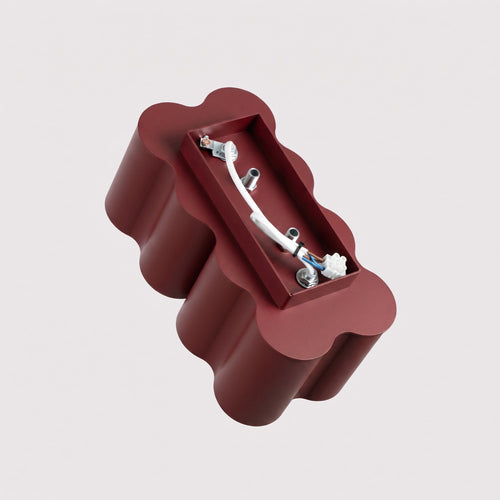 Sollux Lighting Plafondlamp OVIO 2 bordeaux GU10 - 24,5x12x12cm