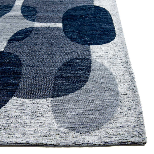 Lola&Moi vloerkleed Night Shift - blauw - 80x150cm
