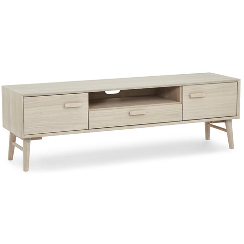 Furnhouse tv-meubel Porto - Witte olie - MDF, Eikenfineer - 42x160x50
