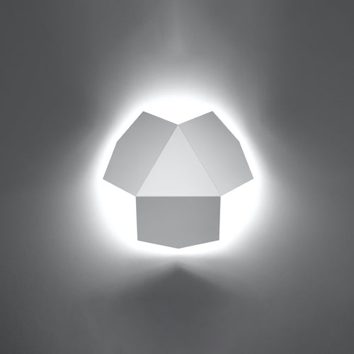 Sollux Lighting Wandlamp TRE wit - 30x30x8cm