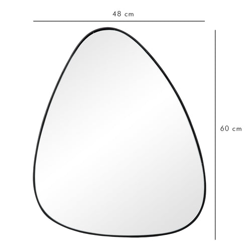 Atmooz spiegel Stone L - zwart - 48 x 2 x H 60 cm