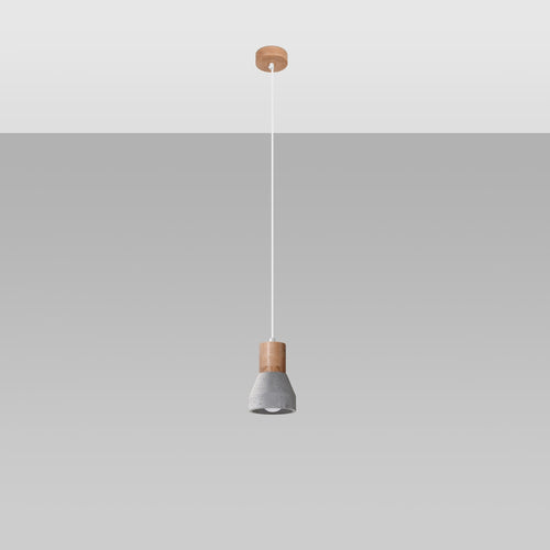 Sollux Lighting Hanglamp QUBIC grijs - 10x10x120cm