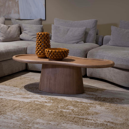 DÉJA Living Salontafel Estella - Organisch Naturel Mangohout - 130x60x39cm