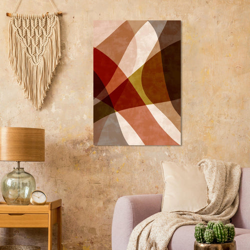 Artfulprints Poster met Lijst Boho – Autumn blend   - 30x40 cm - Bruin