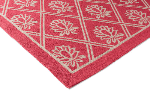 Vloerkleed Laura Ashley Porchester Poppy Red Outdoor 160x230 cm - vtwonen shop