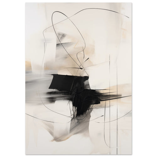 Artfulprints  Abstract - Chique brush 9   poster 30x40 cm
