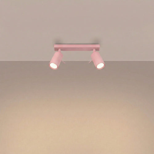 Sollux Lighting Plafondlamp RING 2 roze - 30x6x16cm