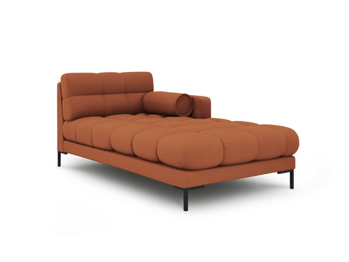 Cosmopolitan Design rechter chaise longue Bali structurele stof, baksteen - 185x102x75cm