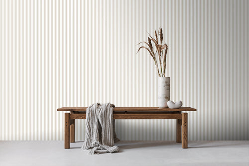 Sanders & Sanders behang strepen beige en wit - 53 cm x 10 m - 640417
