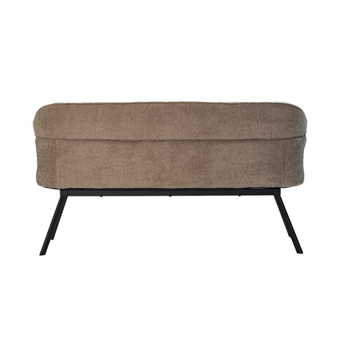 Giga Meubel Eetkamerbank Avery - Taupe Stof - 160x60x88cm - vtwonen shop