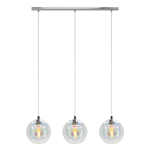 EGLO hanglamp Ariscani 2 - e27 - 76,5 cm - gekleurd glas - chroom - vtwonen shop