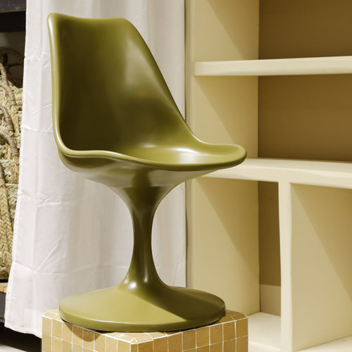 Household Hardware - stoel - Tulip - polyester - curry groen - vtwonen shop