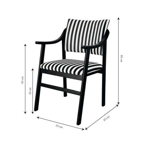 Stoel met armleuningen van beukenhout - vtwonen shop