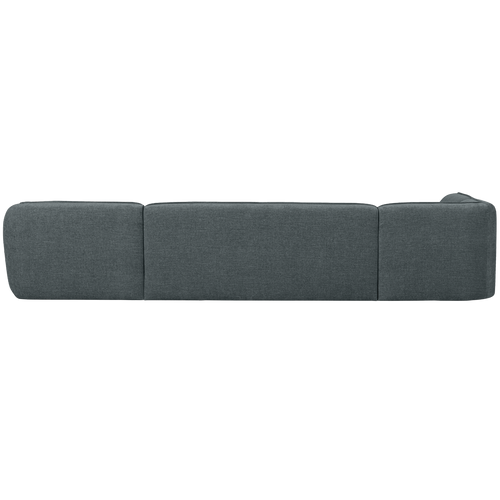 WOOOD bank links Polly - Polyester - Blauw/Groen - 71x353x150/245