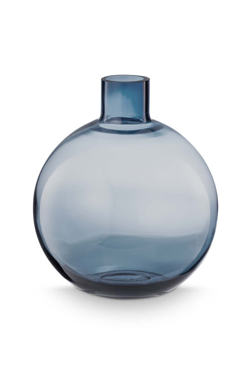 Pip Studio Glazen Vaas Blauw 22 cm