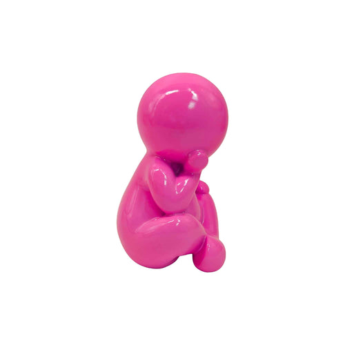 Present Time ornament Amigo Sitting Large - roze - 24x21x34.8cm