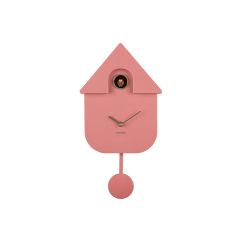 Karlsson wandklok Modern Cuckoo Oro - roze - 21.5x8.5x41cm