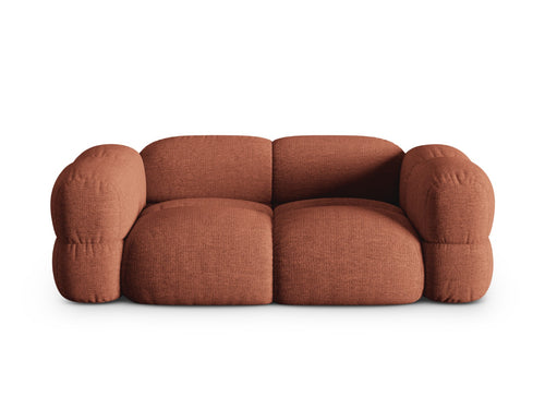 Cosmopolitan Design Bank Loretto 3-zits, structurele stof koraal - 100x210x68cm