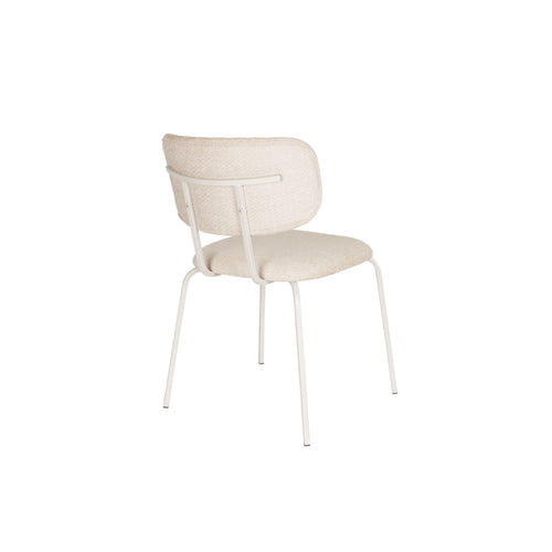 Housecraft Living Jaze Eetkamerstoelen Off-White/ Gebroken wit - Set van 2