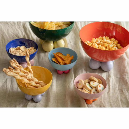 Present Time schaal Double Funky Large - rood - Ø20cm - vtwonen shop