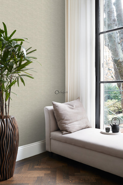 Origin Wallcoverings behang linnenstructuur beige - 0,53 x 10,05 m - 347632 - vtwonen shop