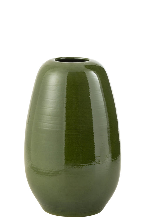 J-Line vaas Lola - porselein - groen - large - 55 cm hoog