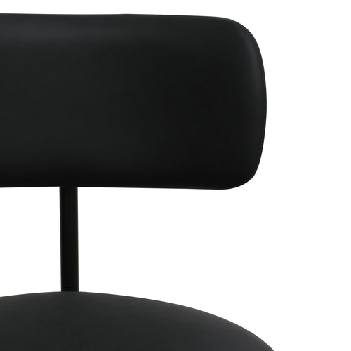 Furnhouse bureaustoel Roxy - Zwart - Kunstleer - 57x56x74