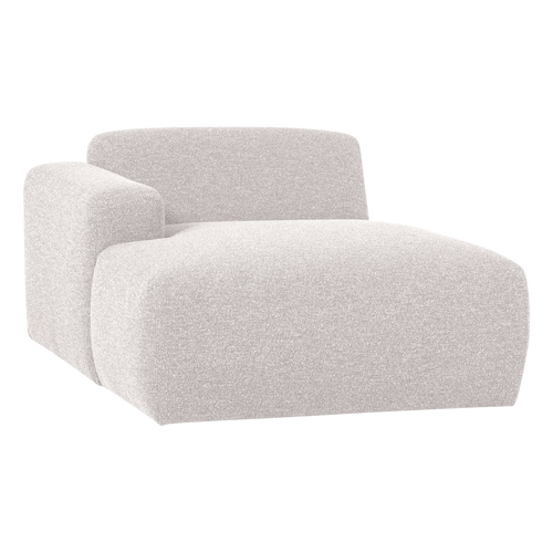 WOOOD chaise longue bank links Mojo Base - Bouclé - Ecru - 74x112x162
