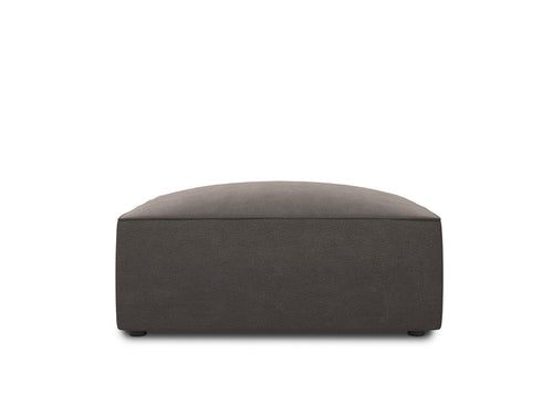 Micadoni Poef Ruby flueel, donkergrijs - 93x93x40cm